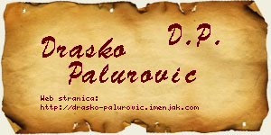 Draško Palurović vizit kartica